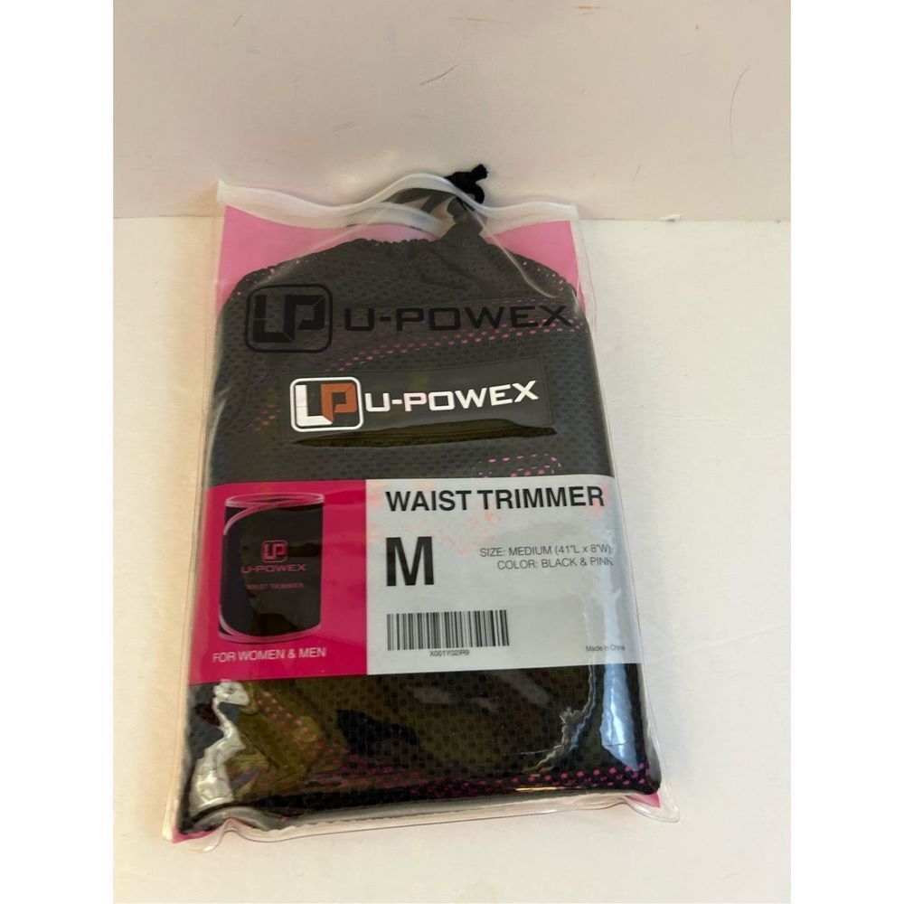 U Powex‎ Waist Trimmer Medium black pink 41"x8 w NEW